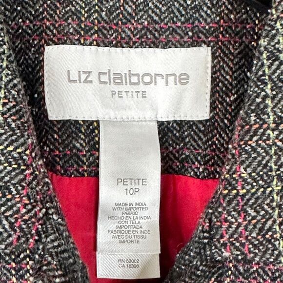 Liz Claiborne Tweed Blazer. Size: 10P - Picture 6 of 6